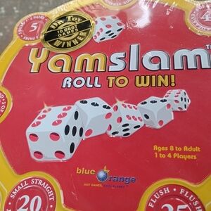 Yamslam Dice Game - Red and White